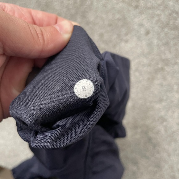 Lululemon Joggers Womens 8 Navy Sun Setter Tapered Cuffed Athletic Pants Yoga - Picture 4 of 10